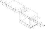 Contemporary Research RK2 Dual rack kit for AV Tuners and QMOD